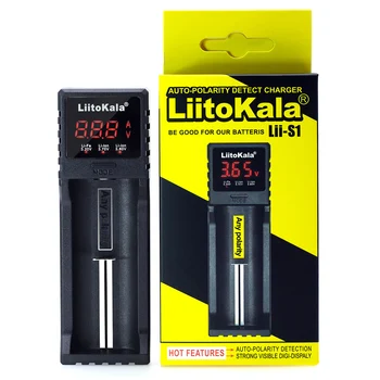 NOVO Liitokala Lii-S1 18650 Baterijo, Polnilnik 1,2 V 3,7 V 3.2 PROTI AA/AAA 26650 21700, NiMH, li-ionska baterija za Smart Polnilec 5V 1A EU plug