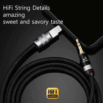 ATAUDIO hifi Strela 3.5 mm Audio Kabel Za Apple iPhone AUX Kabel za Avtomobilski Stereo sistem za iPhone 13 adapter