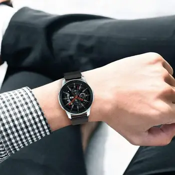 20 mm 22 mm Magnet Sponke Watch Trak Za Samsung Galaxy Watch 3 45mm/Aktivna 2 40 mm 44 Prestavi S3 Meje Zapestnica Huawei GT 2 Pro