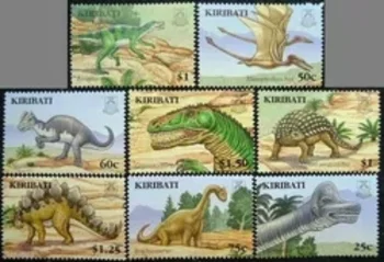 8 KOS, Kiribati Post Žig, Dinozaver Znamk, Živali, Žig, UNC Originalni Žig za Zbiranje