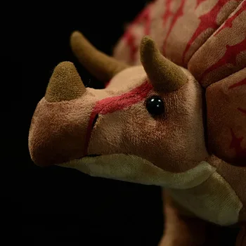 Veren Dinozaver Triceratops Plišastih Igrač Resničnem Življenju Zmaj Polnjene Živali Mehke Igrače Božič, Rojstni Dan, Darila Za Otroke