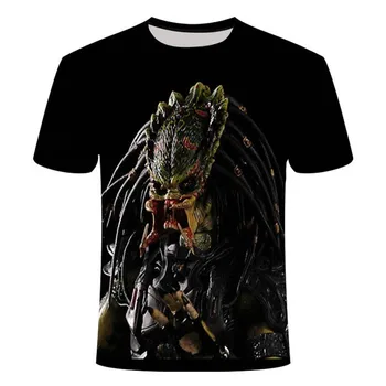 3D T Shirt Harajuku Casual Moški Oblačila Prometheus moška Oblačila za Moške Tshirt Poletje Tujec Tiskanja Predator Pari T-shirt Vrh