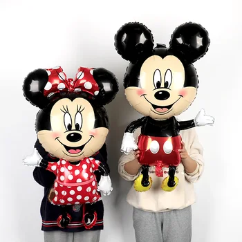 Disney Mickey Mouse Baloni Minnie Baloni 32inch Število Helij Globos Baby Tuš Rojstni Okraski Otroci Igrače Darila