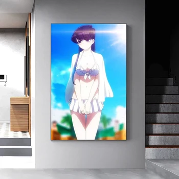 Anime Komyushou Desu Plakat Komi Ne Moremo Komunicirati Estetske Slikarstvo Wall Art Okras Kawaii Soba Dekor Platno Slikarstvo