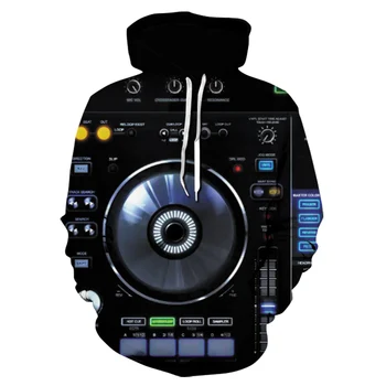 Moške obleke 2022 Nov Modni hoodies 3D Tiskanih Pioneer DJ Krmilnik Majica Hip hop Unisex Harajuku ulične