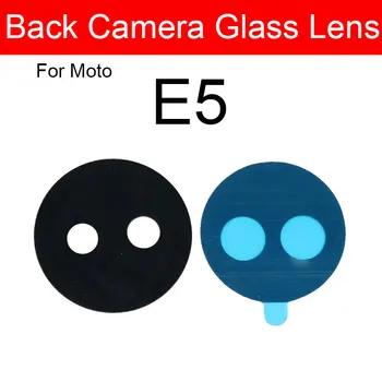 Nazaj Kamera Zadaj Steklo Objektiv Za Motorola Moto E4 E5 E6 E6s E7i Power Play Plus E20 E 2020 X4 Objektiv Glavne Kamere Stekla Nalepka, Lepilni Trak