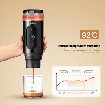 Brezžični Ogrevanje Električna Samodejna Fižol Prenosni Stroj Espresso Kapsule Za Ogrevanje Vode Za Cafe Doma Potovanja Za Ponovno Polnjenje