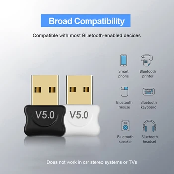 Kebidu Mini BT 5.0 Adapter USB Ključ Brezžični USB Bluetooth Oddajnik 5.0 Glasbeni Sprejemnik Bluetooth Adapter Za Računalnik PC