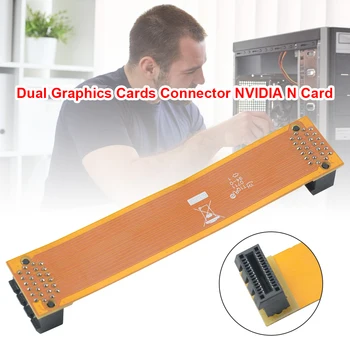 Prilagodljiv 10 cm SLI Most Kabel,AMD Crossfire Most X-Fire PCI Express Adapter za Gigabyte GTX ASUS VGA GPU Video Grafične Kartice