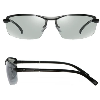 YSO 2020 Photochromic Leče za sončna Očala Za Moške, Ženske UV400 Zaščito Polarizirana Odtenkov Za Voznika v Vožnji Rimless sončna Očala 289
