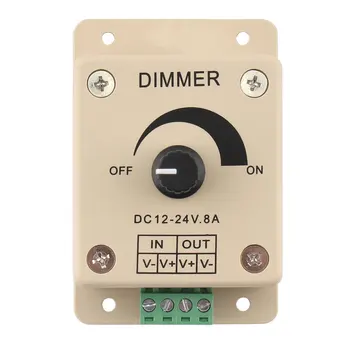 Dimmer 220v 12V 24V LED Dimmer 12V 220V Stikalo Nastavljiv Regulator Napetosti 24V 12V LED Dimmer Krmilnik LED Trak Svetlobe Žarnice