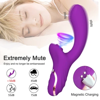 20 Načini G-Spot Vibrator za Klitoris Bedak Vakuumske Stimulator Sesalna Ženska Masturbacija Odraslih Blaga Sex Igrača Dildo za Ženske