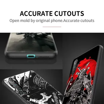 Telefon Kritje Za Xiaomi Mi Poco X3 NFC 11 10T Pro 9T CC9 Opomba 10 Lite Črni Mat Mobilne Primeru Sac Japonska Samurai Umetnosti