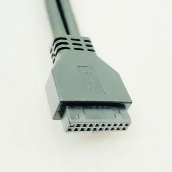 USB 3.0 Spredaj Plošča Kabel USB v Priključek USB Kabel, USB 3.0 za Visoke Hitrosti 20-pin za Dvojna Vrata USB3.0 Središče s Fiksno Stopala za PC Računalnik