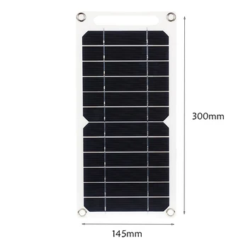 20W solarnimi USB 5V Sončne Celice na Prostem Pohod Polnilec za Baterije Sistem Sončne celice, Kit, ki je Popoln za Mobilni Telefon Moči Banke Gledajo