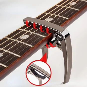 Metal Kitara Capo Aluminij Zlitine Kitara Sprejemnik Objemka Strokovno Ključni Povod Capo za Akustična Električna Glasbila