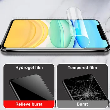 2Pcs Hydrogel Film o Za iPhone 13 12 11 Pro Max Zaščitnik Zaslon Za iPhone 12 13 mini iPhone X XR XS Max Zaščitna folija