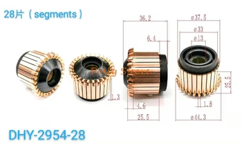 1pc 13x37.5x36.2(25.5)mm 28P Bakrene Palice Alternator Električni Motor Komutator DHY-2954-28