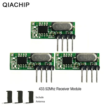 QIACHIP 3pcs 433Mhz RF Superheterodyne UHF VPRAŠATI 433Mhz Daljinski upravljalnik Modula Kit majhnosti malo Energije Za Arduino Uno