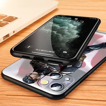 Marvel captain america Za Apple iPhone 13 12 11 mini Pro XS Max XR X 8 7 6 5 Plus SE 2020 Črn Silikonski Pokrovček Telefona Funda Primeru