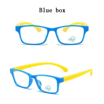 Elbru Otrok Anti-modra svetloba Očala Silikonski Okvir Zaslonu Računalnika Očala za Fante in Dekleta Otrok Navaden Očala