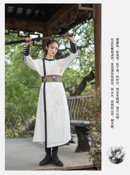 Tang Dinastije Ming Kitajski Zmaj Hanfu Ženske Moderne Kitajske Tradicionalne Spolne ' Enske Mo {Ki Krog Vratu Haljo Kitajski