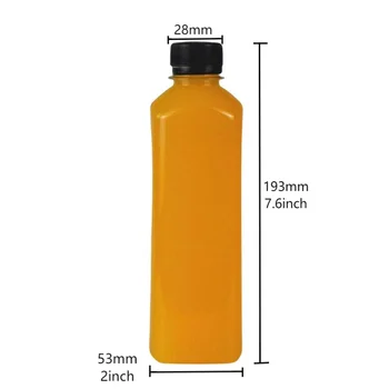 10pcs 400 ml Plastenka Vode Pregleden PET Steklenice z Zamaški Pijačo Hladno Pijačo Steklenico Soka Jar Domači Kuhinji Dobave