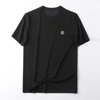 JSBD Poletje BI v vsestranski osnovni dnu srajco Modal bombažne tkanine za moške okrogle ovratnik T-shirt kratek rokav