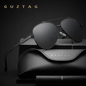 Guztag Unisex Aluminija Polarizirana UV400 Zaščito Klasičnih sončna Očala, ki Potujejo na Prostem sončna Očala za Moške, Ženske G8009