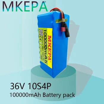 Prvotne 36V baterije 10S4P 100Ah baterije 1000W high power baterije 42V 100000mAh Ebike električno kolo BMS+42V2A Polnilnik