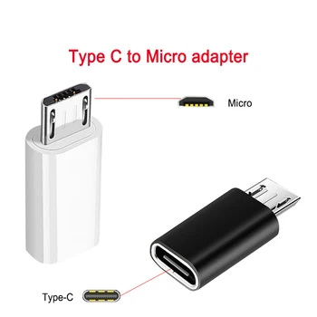 USB Tip C OTG Adapter Univerzalni Tip C Ženski Mikro USB Moški Kabel Pretvorniki Za Tablični računalnik Miška za Prenosni računalnik Samsung Xiaomi