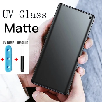 UV tekoče Mat Anti Peep Zasebnosti Screen Protector For Samsung S21 S10 S20 S8 S9 Plus Opomba 8 9 10 pro 20 Ultra Kaljeno Steklo