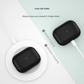 Barva Slušalke Kritje Za 2021 Apple Airpods 3 Primeru Brezžične Bluetooth Slušalke Zaščitni Rokav Za AirPods 3 Pribor