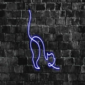 Wanxing Pes in mačka Živali neon znak,Luštna Led neon znak, Neonske luči znak za stene, Neon stenski dekor, Led Neon Znak