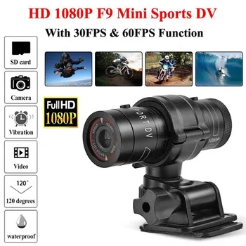 F9 Športna Kamera Full HD 1080p Gorsko Kolo Kolo Cam Motoristična Čelada Kolesarska Kamera Video DV Kamere Avto Video Snemalnik