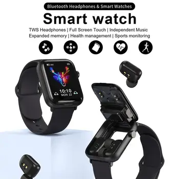 X8 Pametno Gledati Tws Bluetooth, združljiva Slušalka 2-v-1 Združljiv Srčni utrip, Krvni Tlak Monitor Smartwatch Za Android Ios