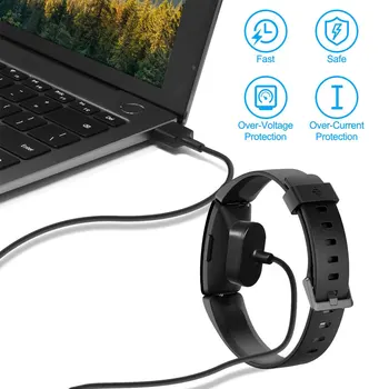 100cm Kabel Polnilnika Za Fitbit Navdih 2 Zamenjava USB Kabel za Polnjenje Pripomoček Za Fitbit Navdih/Navdih HR Manžeta