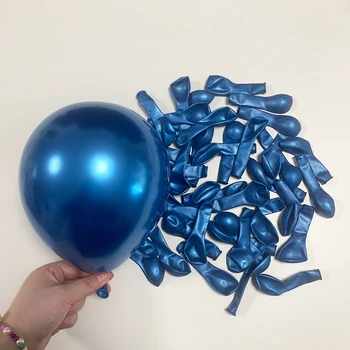 Pastelno Modra Kovinski Beli Balon Arch Garland Kit Srebrni Konfeti Ballon Nastavite Baby Tuš 1. Rojstni dan Poroka Dekoracija