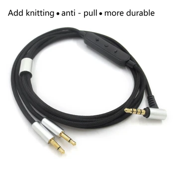 1 Pc Zamenjava 3.5 mm do 2,5 mm Slušalke Kabel za Sennheiser HD202 HD477 HD497 Slušalke Avdio Kabel s Funkcijo Iskanje