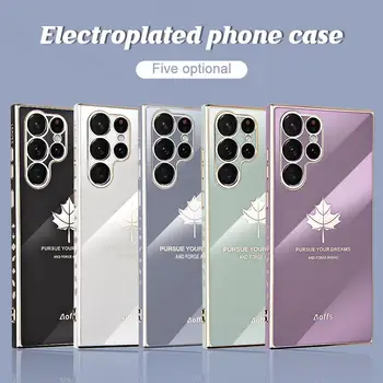 Electroplated Primeru Telefon Za Samsung Galaxy S22 Ultra Plus S21 FE S21 Ultra Plus S20 Ultra S20FE A53 A73 A33 A52S A52 Kritje Capa