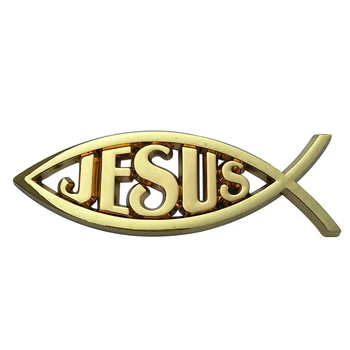 Univerzalni Jezus Ribe Simbol, Logotip Avto Nalepke Emblem Značko Nalepke Nalepke 3D Christian Avto&Tovornjak Dekorativne Nalepke Avto Styling