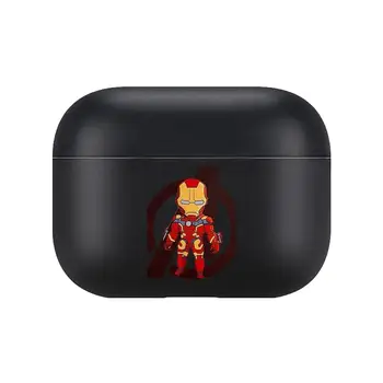 Marvel Avengers Za Airpods pro 3 primeru Zaščitna Bluetooth Brezžične Slušalke Kritje za Letalski Stroki airpod primeru zraku pod Primerih, črna