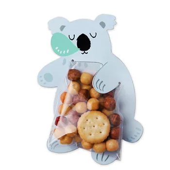 Cartoon Živali Zajec Medveda Koala Sladkarije Lollipop Dekoracijo Kartico Peko Sladkarije Embalaža Vrečko Otroci Rojstni dan Dobave DIY Darilo