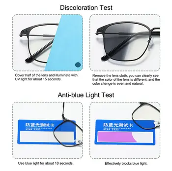 1Pc Novi Retro Anti Modra Svetloba Očala z UV Zaščito Photochromic sončna Očala Moški Ženske Modni Anti Sevanja Računalnik Očala