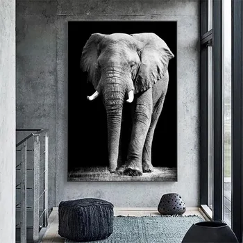 Afriški Divji Slon Živali Platna Slike Na Steni Umetnosti Plakatov In Fotografij Živali Platno Umetniške Slike Dekoracijo Sten