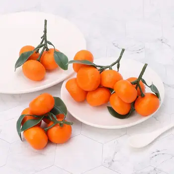 Realno Veren Umetno Tangerine Sadje, Pomaranče Ponaredek Zaslon Hrane Dekor Doma Stranka Dekoracijo Foto Rekviziti Dodatki