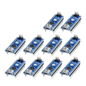 10 KOS Mini USB Nano za Arduino V3.0 ATmega328P Modul CH340C 5V 16M Mikro-Krmilnik (Nano10)