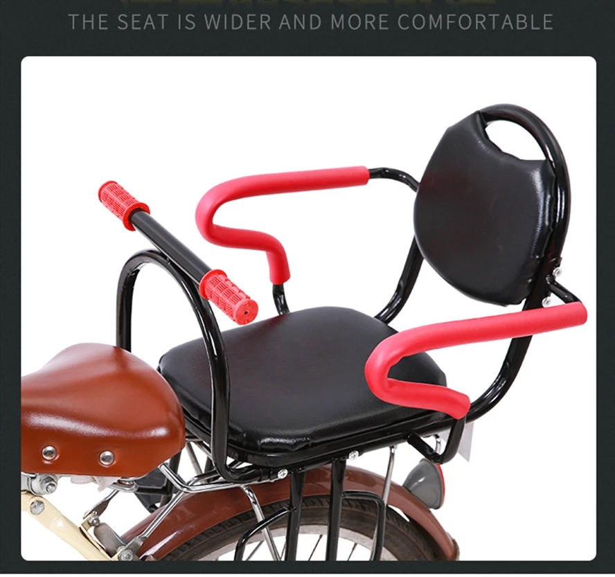 Nakup na spletu Otroški kolesarski sedež kid izposoja varnostni sedež z  mehko nazaj kolesa, otroška sedeža zložljivo kolo sedeža električno kolo  zadaj stol sedež < Dele Koles - Andiamo.si